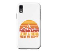 Jesus and Hiking Make Me Happy Fun for Unisex Hikers Case for iPhone XR