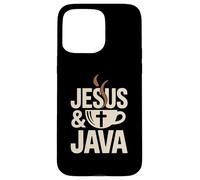Jesus And Java Inspiring Coffee Lovers Case for iPhone 15 Pro Max