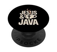 Jesus And Java Inspiring Coffee Lovers PopSockets Adhesive PopGrip