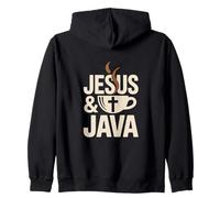 Jesus And Java Inspiring Coffee Lovers Zip Hoodie