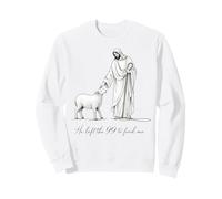 Jesus And Lamb He Left The 99 To Find Me Sweatshirt