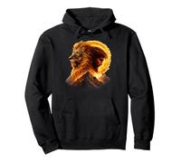 Jesus and Lion Christian God Religious Spiritual Artwork Pullover Hoodie