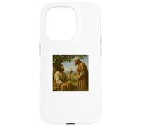 Jesus and Nathanael Under Fig Tree John 1:48 Biblical Scene Case for iPhone 15 Pro