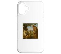 Jesus and Nathanael Under Fig Tree John 1:48 Biblical Scene Case for iPhone 16 Plus