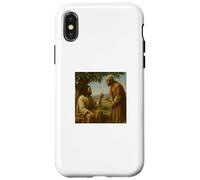 Jesus and Nathanael Under Fig Tree John 1:48 Biblical Scene Case for iPhone X/XS