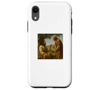 Jesus and Nathanael Under Fig Tree John 1:48 Biblical Scene Case for iPhone XR