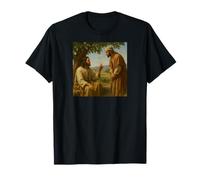 Jesus and Nathanael Under Fig Tree John 1:48 Biblical Scene T-Shirt