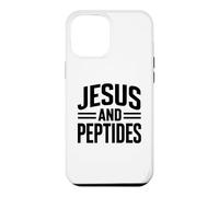 Jesus And Peptides Stack Fitness Biohacker Gym Science Bible Case for iPhone 12 Pro Max