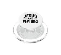 Jesus And Peptides Stack Fitness Biohacker Gym Science Bible PopSockets PopGrip for MagSafe