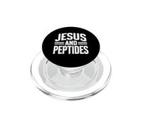 Jesus And Peptides Stack Fitness Biohacker Gym Science Bible PopSockets PopGrip for MagSafe