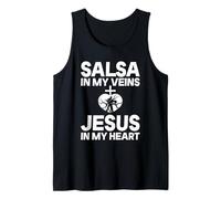Jesus and Salsa Dance Latin Dancer Tank Top