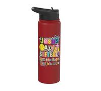 Jesus and Softball Run The Bases Set Before You Stainless Steel Insulated Water Bottle
