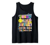 Jesus and Softball Run The Bases Set Before You Tank Top