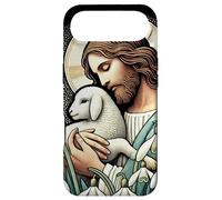 Jesus and the Lamb Easter Sunday he is Risen Illustration Case for iPhone Air