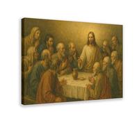 Jesus And The Twelve Apostles Poster Canvas Poster Bedroom Decor Landscape Office Room Decor Gift 08x12inch(20x30cm)