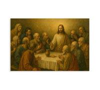 Jesus And The Twelve Apostles Poster Canvas Poster Bedroom Decor Landscape Office Room Decor Gift 16x24inch(40x60cm)
