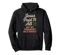 Jesus and Therapy Faith Healing Bible Boundaries Prayer Pullover Hoodie