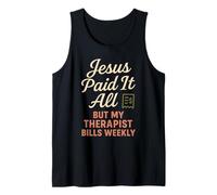 Jesus and Therapy Faith Healing Bible Boundaries Prayer Tank Top