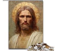 Jesus Art Adult Jigsaw Puzzles 1000, Help The Brain Exercise Addictive Toys to Cultivate Patience Perfect Decoration (26x38cm)