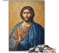 Jesus Art Jigsaw Puzzles for Adults 1000 Piece, Pattern Assembly Deal As Gifts for The Whole Family Suitable for And 14 (50x75cm)