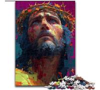 Jesus Art Jigsaw Puzzles for Adults 1000 Pieces, for 14+ Train Your Brain And Your Hands Christmas Game Gifts (26x38cm)