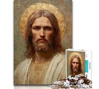 Jesus Art Jigsaw Puzzles for Teenagers 1000,Help The Brain Exercise Addictive Toys to Cultivate Patience A Work of Art (75x50cm)