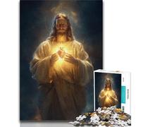Jesus Art Jigsaw Puzzles for Teenagers,for Educational Game Challenge Toy for Is Ideal As A Gift for The Whole Family (50x75cm)