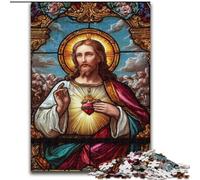Jesus Art Jigsaws 1000 Pieces for Adults, Challenging Game Toys Every Piece Is Unique - Challenging Family Fun Game (26x38cm)