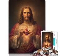 Jesus Art Jigsaws 1000 Pieces for Teenagers,Challenging To Complete But Fun And Humorous Birthday Present,Gifts,Wall Art 50x75cm