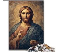 Jesus Art Puzzles 1000 Pieces for Adults, Pattern Assembly Deal As Gifts for The Whole Family Suitable for And 14 (26x38cm)