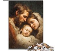 Jesus Art Puzzles for Adults Teens 1000pc Puzzle, Staycation Kill Time Every Piece Is Unique - Challenging Family Fun Game (50x75cm)