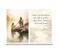 Jesus Art Wall Calendar - 2024 Jesus Poster Calendar | Inspirational Wall Decor Art Calendar, Jesus Theme 11.4 x 8.3 Inch - 12 Planner Present