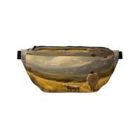 Jesus at Sunset Fanny Pack for Women Man,Religious Christ Church Waist Belt Bag Crossbody for Sports Travel Hiking Running Jogging