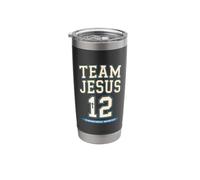 Jesus Baseball Team Jesus Christian Matthew 28:19 Verse Stainless Steel Insulated Tumbler