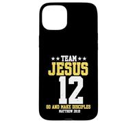 Jesus Baseball Team Jesus Christian Matthew 28:19 Verse Tee Case for iPhone 15 Plus