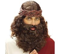 Jesus Style Prophet Brown Wig
