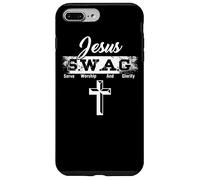 Jesus Believer God Worshiper SWAG Serve Worship And Glorify Case for iPhone 7 Plus/8 Plus