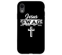 Jesus Believer God Worshiper SWAG Serve Worship And Glorify Case for iPhone XR