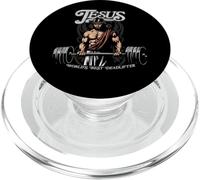 Jesus Best Deadlifter - Epic Christian Fitness PopSockets PopGrip for MagSafe