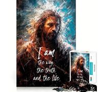 Jesus Bible Verse 1000 Teenager Pieces Jigsaw Puzzle Calm Daily Accurate Edge Joyful Challenge Birthday Gift (38x26cm)