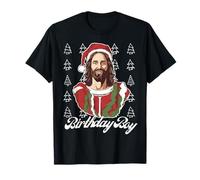 Jesus Birthday Boy Christmas Xmas Holiday Funny Ugly Sweater T-Shirt