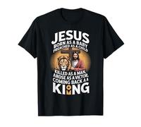 Jesus Born As A Baby Preached As A Child Christian T-Shirt