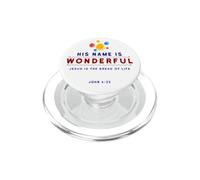 Jesus Bread of Life Inspirational Hope Christian print PopSockets PopGrip for MagSafe