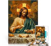 Jesus Breaking BreadJigsaw Puzzles for Adults 1000 Piece Stress Reliever Staycation Kill time A Work of Art 38x26cm