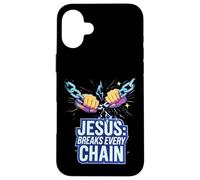 Jesus Breaks Every Chain Case for iPhone 16 Plus