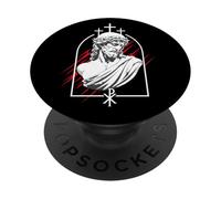 Jesus Bust Neo Renaissance Christian Faith Sculpture Art PopSockets Adhesive PopGrip