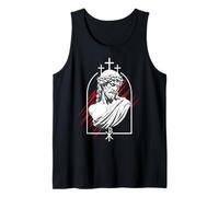Jesus Bust Neo Renaissance Christian Faith Sculpture Art Tank Top