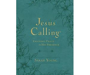 Jesus Calling, Large Text Teal Leathersoft, with Full Scriptures: Enjoying Peace in His Presence (A 365-Day Devotional) - The Perfect Christian Gift for Lent and Easter