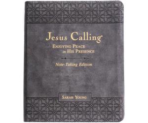 Jesus Calling Note-Taking Edition, Leathersoft, Black, with Full Scriptures : Enjoying Peace in His Presence (A 365-Day Devotional and Prayer Journal)