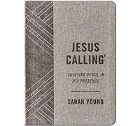 Jesus Calling, Textured Gray Leathersoft, with Full Scriptures: Enjoying Peace in His Presence (A 365-Day Devotional)